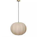 Подвесной светильник с бежевым тканевым абажуром Modern Textured Table Lamp варинант исполнения - 1 | Loft Concept в Челябинске