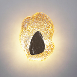 Бра с волнообразным стеклянным плафоном и вставкой из мрамора Liquid Stone варинант исполнения - 8 | Loft Concept в Челябинске