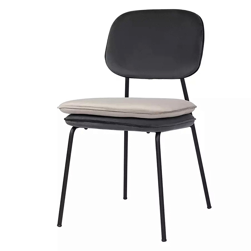 Стул с мягкой обивкой из велюра Soft Velor Chair Мульти Бежевый Стул с мягкой обивкой из велюра Soft Velor Chair Мульти Бежевый в Челябинске | Loft Concept
