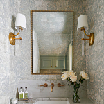 Зеркало прямоугольное в фактурной золотой раме Reflective Fabric варинант исполнения - 2 | Loft Concept в Челябинске