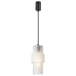 Подвесной светильник со стеклянным рифленым плафоном цилиндрической формы Eliara 13 варинант исполнения - 6 | Loft Concept в Челябинске