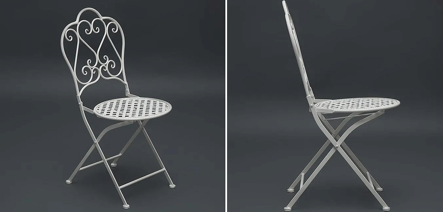 Стул Forged Patterns Love White Стул Forged Patterns Love White - Loft-Concept в Челябинске