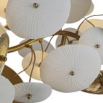 Люстра с белыми и золотистыми цветами G9 Dahlia Flowers Lamp варинант исполнения - 5 | Loft Concept в Челябинске