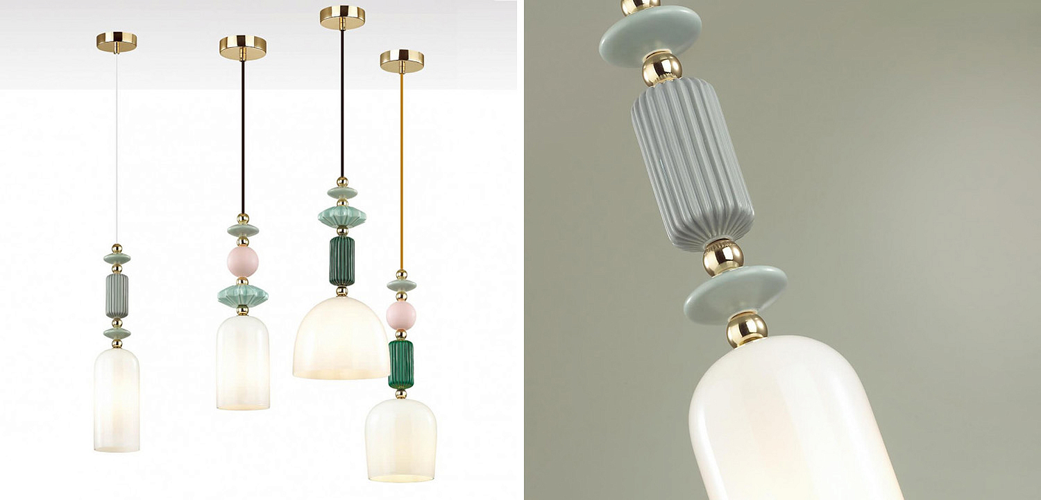 Подвесной светильник Iris hanging lamp gray Подвесной светильник Iris hanging lamp gray - Loft-Concept в Челябинске