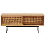 ТВ-тумба из дуба и плетеного ротанга Wicker Chasey TV Stand варинант исполнения - 1 | Loft Concept в Челябинске