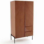 Шкаф с геометрическим рисунком на дверцах Anders Dark Wood варинант исполнения - 2 | Loft Concept в Челябинске