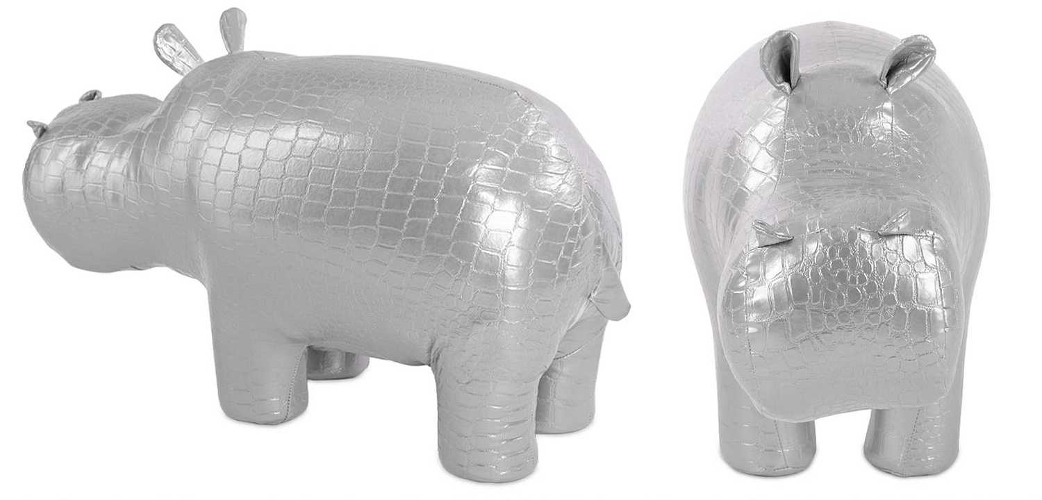 Пуф Бегемот Poof Hippo silver Пуф Бегемот Poof Hippo silver - Loft-Concept в Челябинске