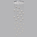 Люстра каскадня с 27-ю прозрачными шарообразными подвесами Bubbles Bocci варинант исполнения - 5 | Loft Concept в Челябинске