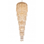 Люстра многоярусная каскадная с хрустальными подвесками Roul Crystal Light варинант исполнения - 5 | Loft Concept в Челябинске