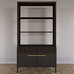 Стеллаж Primo с ящиками Темный орех варинант исполнения - 1 | Loft Concept в Челябинске