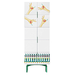 Тумба белая с рисунком Tall Forest Ok White варинант исполнения - 1 | Loft Concept в Челябинске