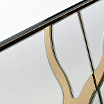 Консоль с ящиками зеркальная с золотым декором Gold Painted Mirror Console варинант исполнения - 3 | Loft Concept в Челябинске