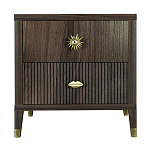 Тумба прикроватная с двумя ящиками Elsa Dreams Walnut варинант исполнения - 5 | Loft Concept в Челябинске