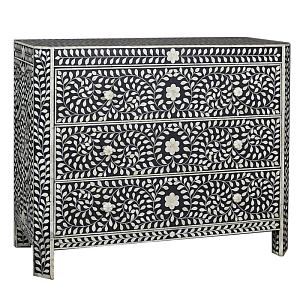 Комод с инкрустацией костью Inlaid Bone Flowers