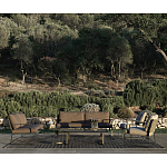 Дизайнерский круглый кофейный стол из металла с мраморным декором PANNA COTTA Coffee Table варинант исполнения - 3 | Loft Concept в Челябинске