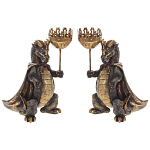 Подсвечник в виде дракона Dragon candlestick Green Gold Brown L or R варинант исполнения - 7 | Loft Concept в Челябинске