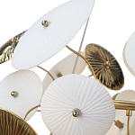 Люстра с белыми и золотистыми цветами Dahlia Flowers Lamp варинант исполнения - 7 | Loft Concept в Челябинске