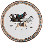 Чайный сервиз из фарфора с изображением лошадей на 6 персон 15 предметов Porcelain Horse Set  варинант исполнения - 6 | Loft Concept в Челябинске