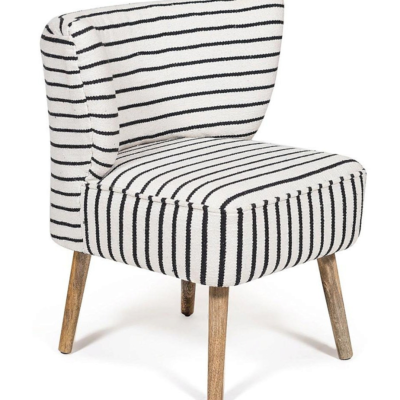 Кресло Black and White Stripes Черно-белый Кресло Black and White Stripes Черно-белый в Челябинске | Loft Concept