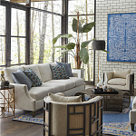 Приставной стол с металлическим золотым  основанием и чёрной столешницей Paradigm варинант исполнения - 2 | Loft Concept в Челябинске