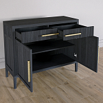 Буфет Primo с двумя ящиками и двумя фасадами Черный дуб варинант исполнения - 4 | Loft Concept в Челябинске