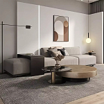 Комплект их 2-х круглых дизайнерских журнальных столов Difelap варинант исполнения - 2 | Loft Concept в Челябинске