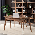 Стол рабочий округлой формы с ящиком  Working Moonnut Table варинант исполнения - 1 | Loft Concept в Челябинске