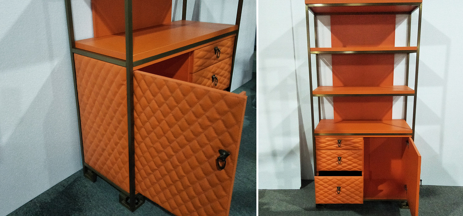 Стеллаж Bookcase Leather Capitone Стеллаж Bookcase Leather Capitone - Loft-Concept в Челябинске