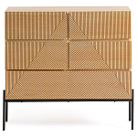 Комод с геометрическим рисунком на ящиках Anders Light Wood варинант исполнения - 2 | Loft Concept в Челябинске