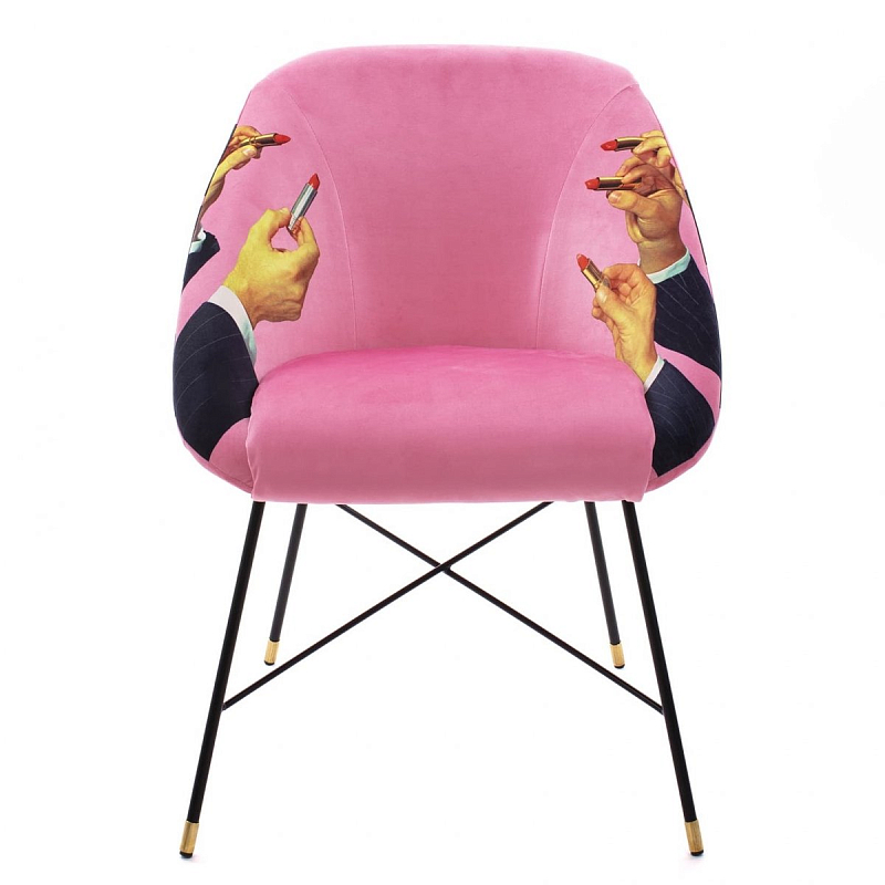 Кресло Seletti Padded Chair Lipsticks Pink Розовый (Rose) Кресло Seletti Padded Chair Lipsticks Pink Розовый (Rose) в Челябинске | Loft Concept