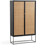 Шкаф с 2-мя дверцами из ротанга ручной работы Fuse Wicker Furniture варинант исполнения - 1 | Loft Concept в Челябинске