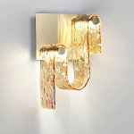 Бра волнистой формы из фактурного стекла Wave варинант исполнения - 6 | Loft Concept в Челябинске