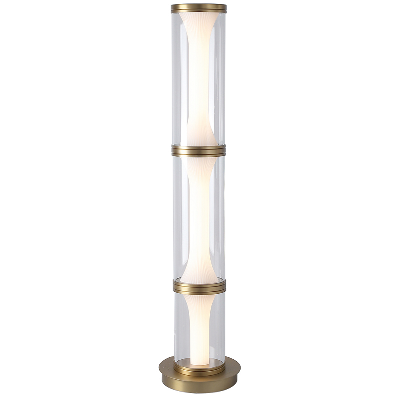 Стеклянный торшер Trina Flask Floor Lamp Прозрачное Стекло Латунь Белый Стеклянный торшер Trina Flask Floor Lamp Прозрачное Стекло Латунь Белый в Челябинске | Loft Concept