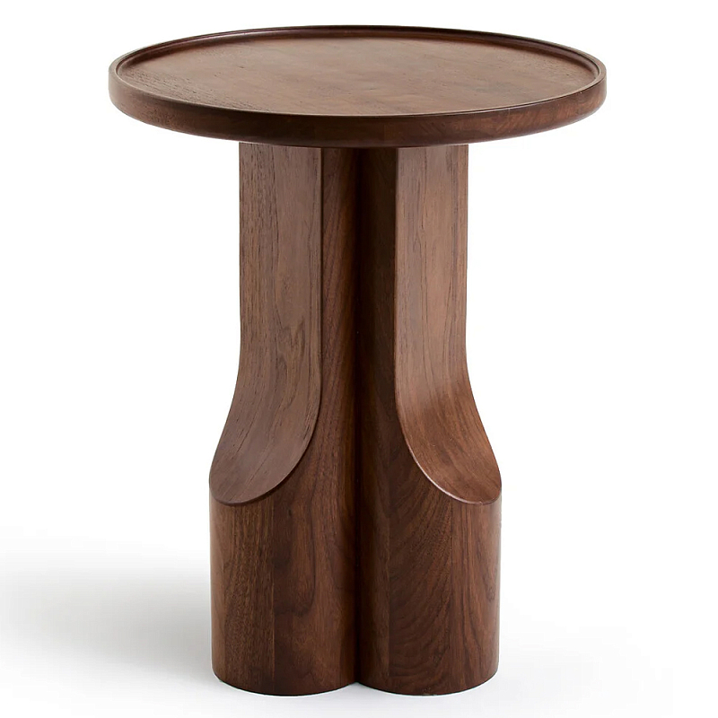 Приставной столик из массива дерева Walnut Triple Орех Приставной столик из массива дерева Walnut Triple Орех в Челябинске | Loft Concept