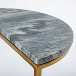 Кофейный столик с подстольем из металла Halves варинант исполнения - 2 | Loft Concept в Челябинске