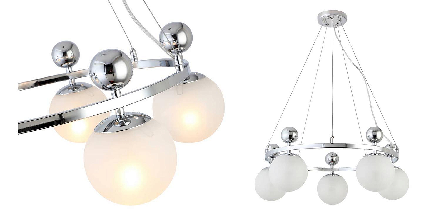 Люстра Demian Chrome Chandelier Люстра Demian Chrome Chandelier - Loft-Concept в Челябинске