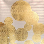 Обои ручная роспись в стиле Арт-деко Namban Colourway SC-289 on gold gilded paper варинант исполнения - 2 | Loft Concept в Челябинске