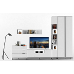 Полка навесная белая открытая Strict Lines  варинант исполнения - 6 | Loft Concept в Челябинске