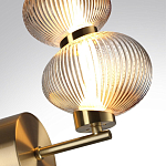 Бра с 2-мя рифлеными стеклянными шарами Marcelh Light варинант исполнения - 8 | Loft Concept в Челябинске