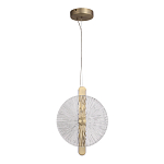 Подвесной светильник с круглым стеклянным плафоном Gingham варинант исполнения - 5 | Loft Concept в Челябинске