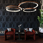 Гипсовая 3D Панель HEXAGON TEMPLE варинант исполнения - 1 | Loft Concept в Челябинске