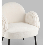 Полукресло Wave Stripes букле белый варинант исполнения - 2 | Loft Concept в Челябинске