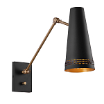 Бра черного цвета с конусным металлическим плафоном Alora варинант исполнения - 1 | Loft Concept в Челябинске