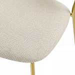 Стул барный широкой полукруглой спинкой на золотистых ножках Chair Smooth Shapes варинант исполнения - 6 | Loft Concept в Челябинске