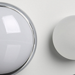 Бра овальной формы белого цвета с 2-мя лампами Lunar Pebbles варинант исполнения - 7 | Loft Concept в Челябинске