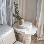 Дизайнерский журнальный стол цилиндрической формы фактурный Mylepen варинант исполнения - 3 | Loft Concept в Челябинске