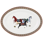 Сервиз обеденный из фарфора с изображением лошадей на 6 персон 23 предмета Porcelain Horse Set  варинант исполнения - 4 | Loft Concept в Челябинске