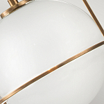 Подвесной светильник с белым плафоном в форме шара в арочной подвеске Hinkley варинант исполнения - 18 | Loft Concept в Челябинске