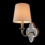 Бра с белым текстильным абажуром и фигурным основанием с зеркальной вставкой Vitorino варинант исполнения - 21 | Loft Concept в Челябинске