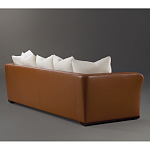 Элитарный современный диван Birmingham с кожаной спинкой варинант исполнения - 2 | Loft Concept в Челябинске